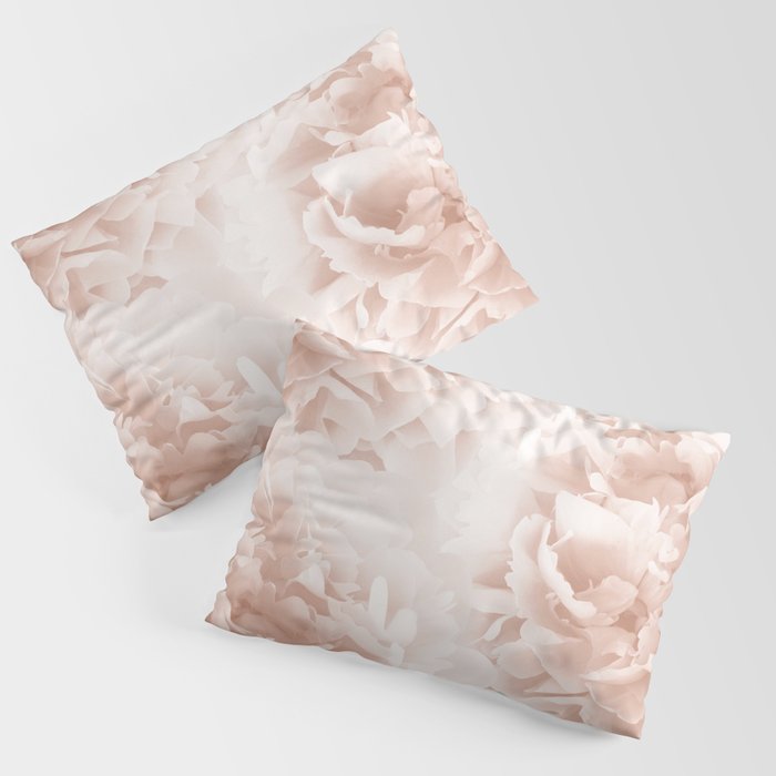 Soft Terracotta Peonies Dream #1 #floral #decor #art #society6 Pillow Sham
