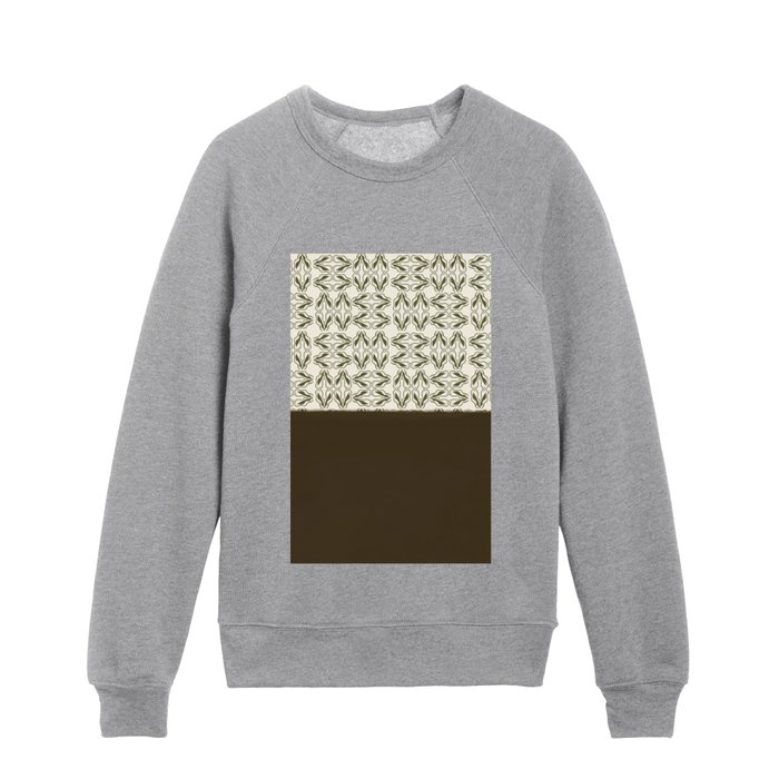 Two Toned Brown Elegance Kids Crewneck