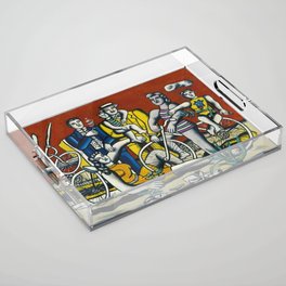 Man in the New Age by Fernand Leger Acrylic Tray