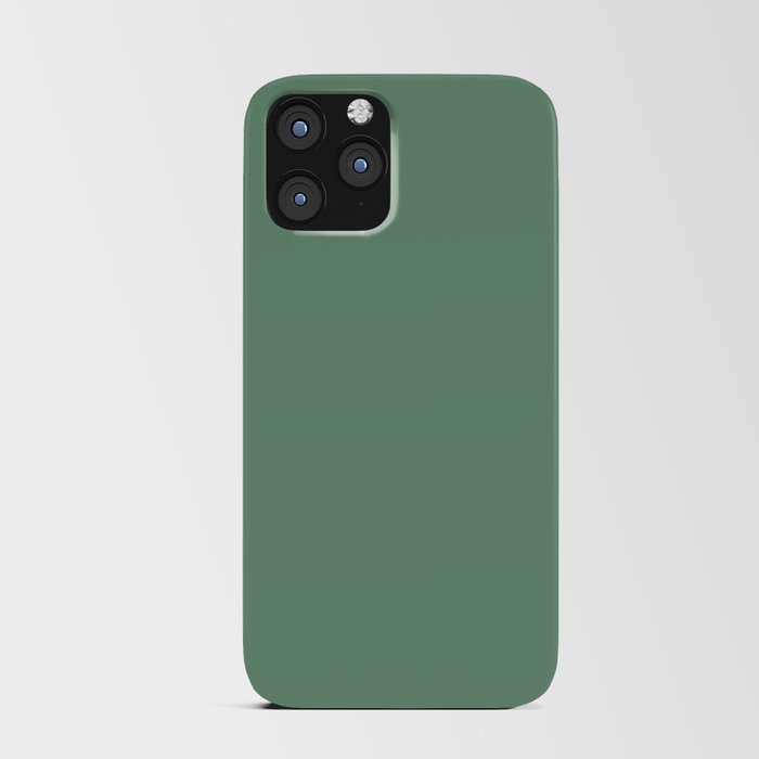Simple Sage Green Solid iPhone Card Case
