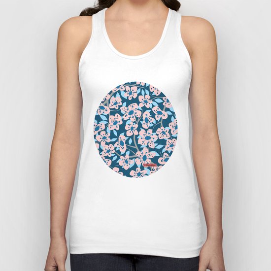 Cherry Blossom Unisex Tank Top