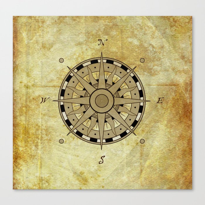 Compass Rose Canvas Print