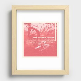 Dive in | Swimming Motivational Art Print Recessed Framed Print