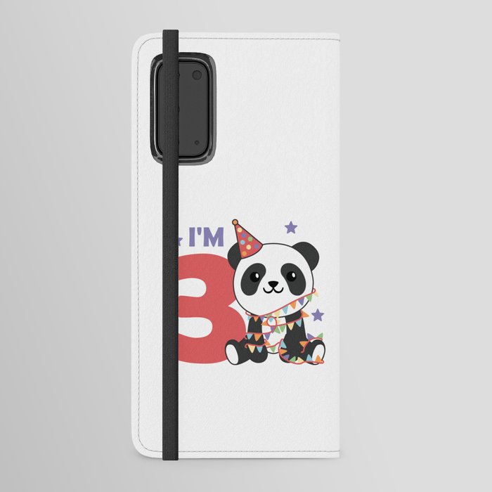 Third Birthday Panda For Children 3 Years Android Wallet Case