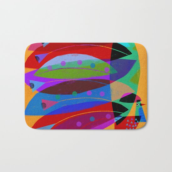 ROOSTER PLUMAGE Bath Mat