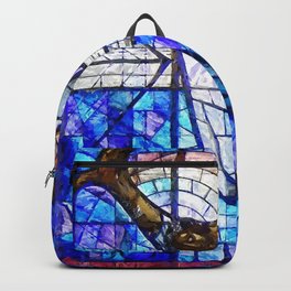 African American Portrait Painting of the Wales window at the 16th Street Baptist by Jeanpaul Ferro Backpack