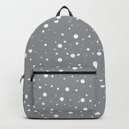 Pantone Ultimate Gray Polka Dots (white/ultimate gray) Backpack
