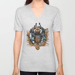 Royal Arms on Buckingham Palace Gate London England V Neck T Shirt
