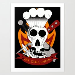 Chef For Life (Code Of Arms) Art Print