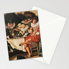 Elizabethan painting vintage Stationery Card
