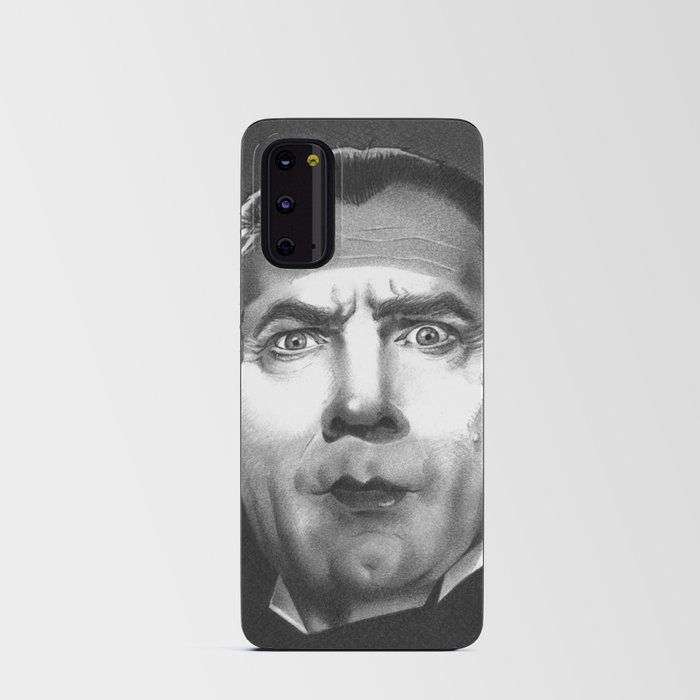 Dracula fan art inspired by Bela Lugosi, based on my original hand-drawn graphite illustration Android Card Case