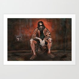 The Dude, "You pissed on my rug!" Art Print
