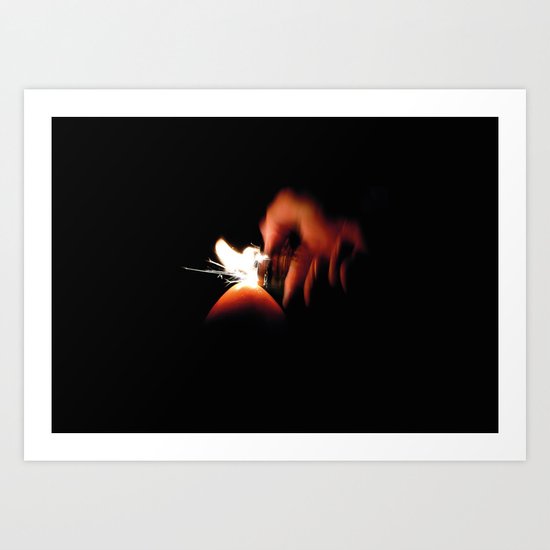 Spark Fire Art Print