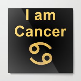 Cancer Star Sign Gift Metal Print