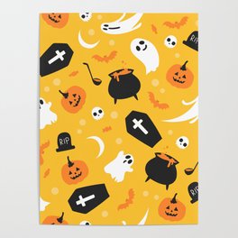 Halloween Seamless Pattern  Poster
