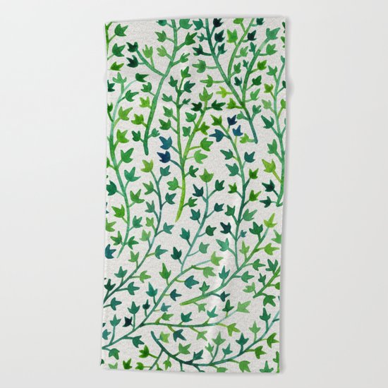 Summer Ivy Beach Towel