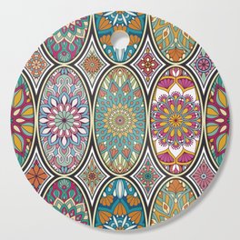 Floral Mandala Cutting Board