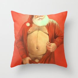 Santa Jammies  Throw Pillow