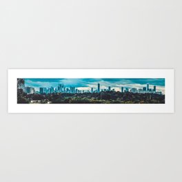 Toronto Cityscape Panoramic Photograph. Riverdale Park East Large Art Print