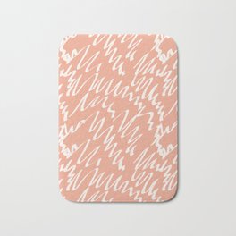 Terracotta scribble pattern abstract Bath Mat | Fashion, Drawing, Minimal, Ursery, Terracotta, Trend, Pattern, Abstract, Linedrawing, Graphicdesign 