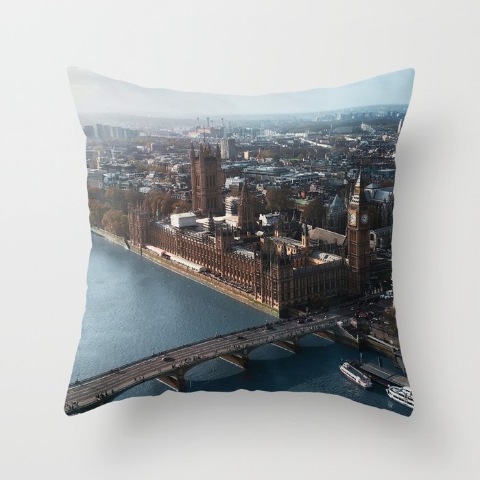 LONDON CITY BIG BEN VII Throw Pillow