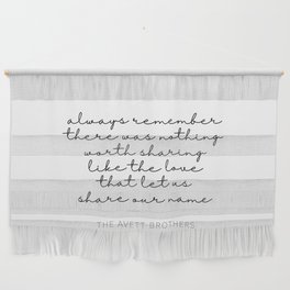 murder in the city - song lyrics Wall Hanging