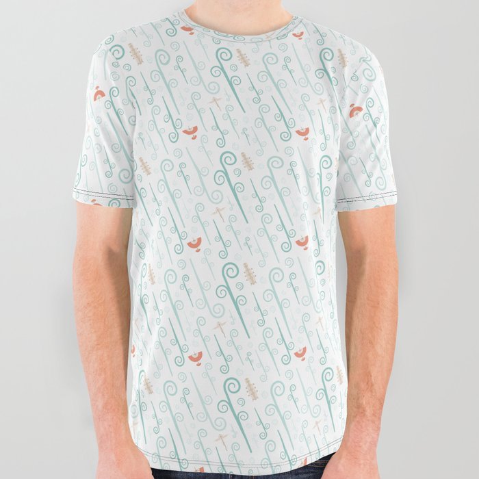 Avatar: The Last Airbender (Light) Pattern All Over Graphic Tee