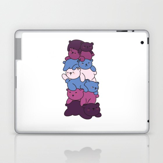 Non Conforming Flag Pride Lgbtq Bear Pile Laptop & iPad Skin