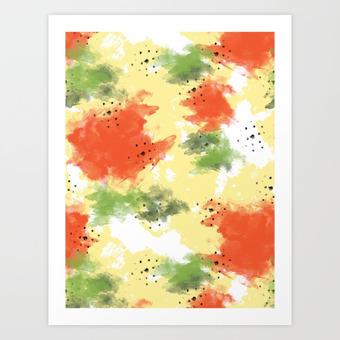 Watermelon Explosion Society6 Watermelon Art Print By Designdn