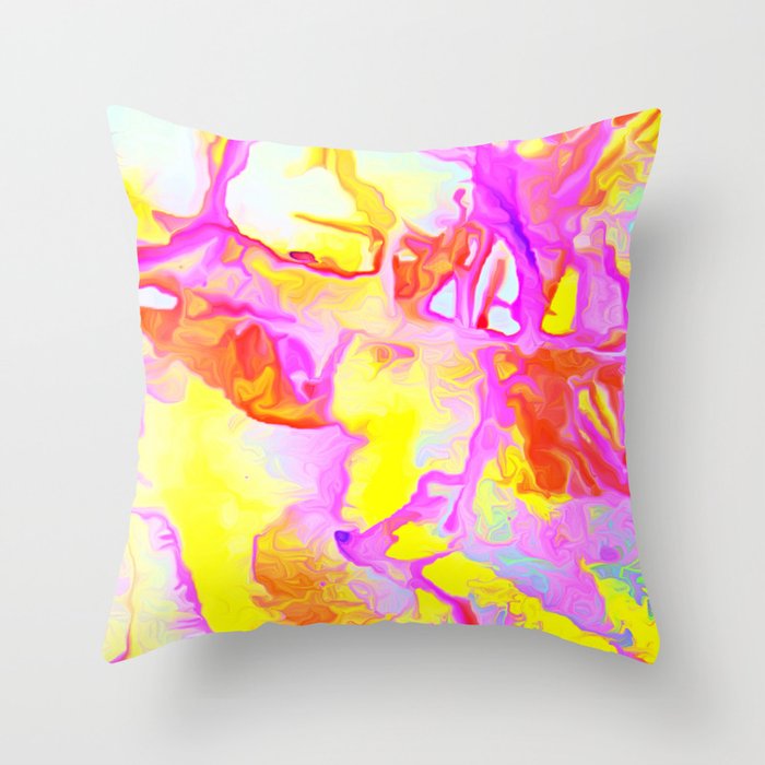 Rocky Shore at Sunrise Throw Pillow