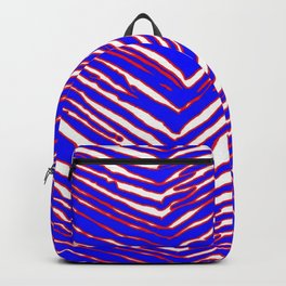 Bills Zubaz Red White & Blue Design Backpack