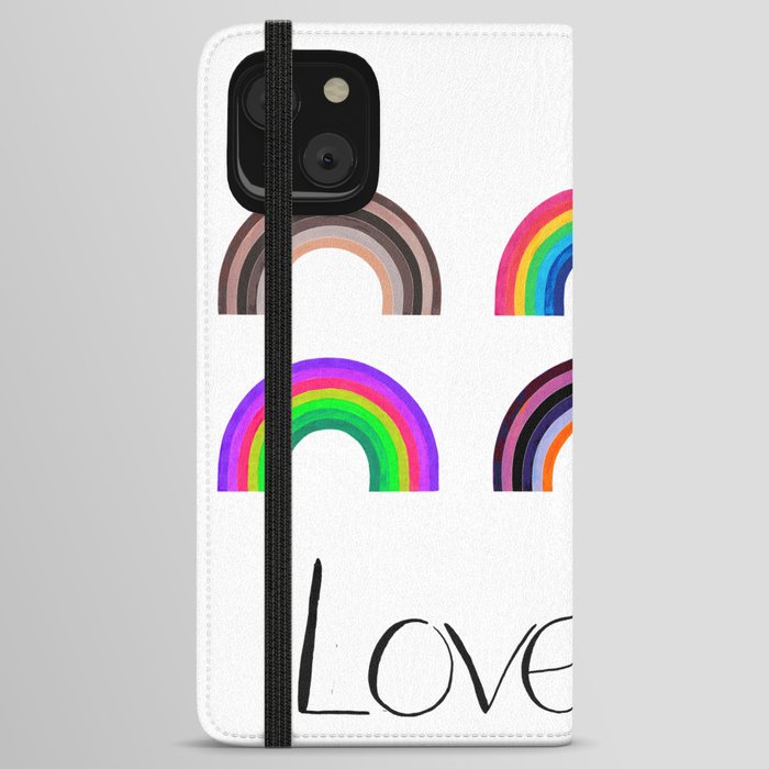 6 Rainbows Loveable iPhone Wallet Case