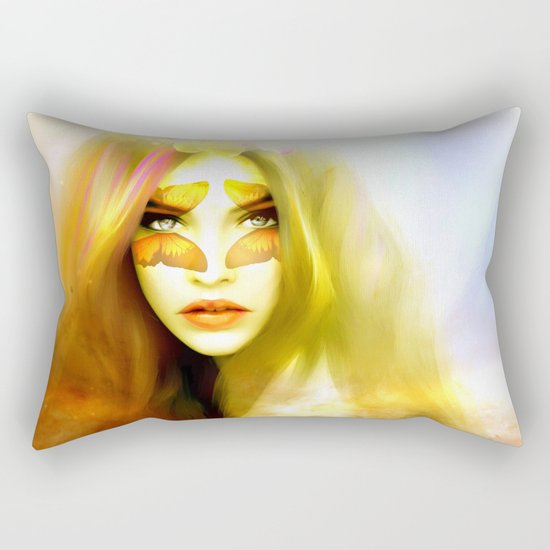 Butterfly angel Rectangular Pillow