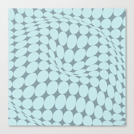 Swirling Points - Optical game 22 Canvas Print