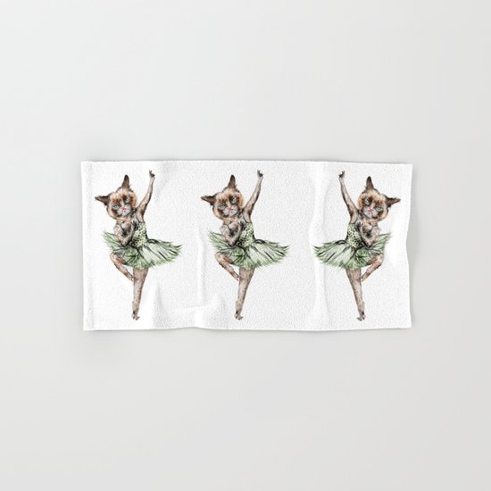 Siamese Ballerina in Cat Ballet Hand & Bath Towel