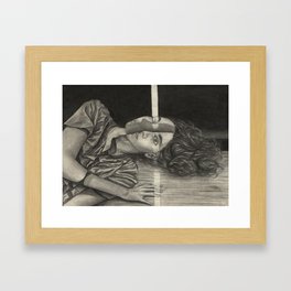 Portrait of a Bipolar man Framed Art Print