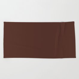 Bitter Chocolate Beach Towel