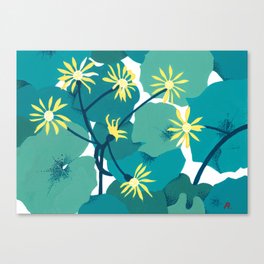 beauty of wild flowers Canvas Print