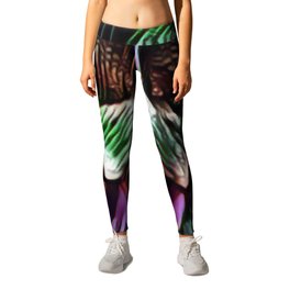 Scary Face In Expressive Blend Leggings | Bones, Gothic, Halloween, Spooky, Nightmare, Face, Scream, Scary, Skeleton, Graphicdesign 