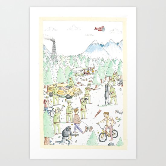 The Woods Art Print