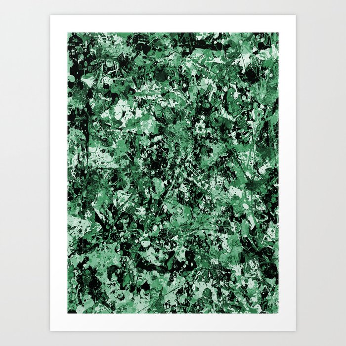 Confluence Green Art Print