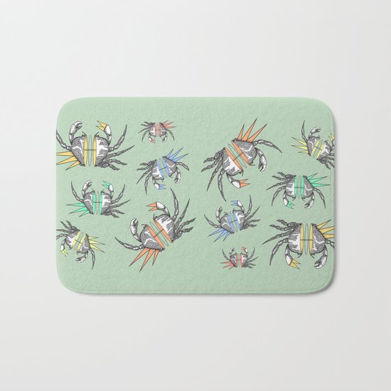 grab my crabs Bath Mat