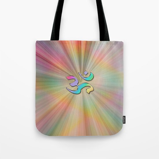 Rainbow Sunburst OM Tote Bag