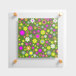 Bright Floral Floating Acrylic Print