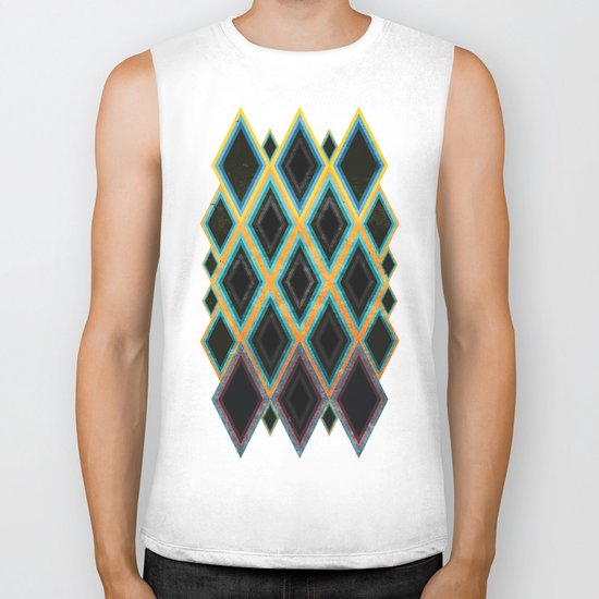 Diamond pattern Biker Tank