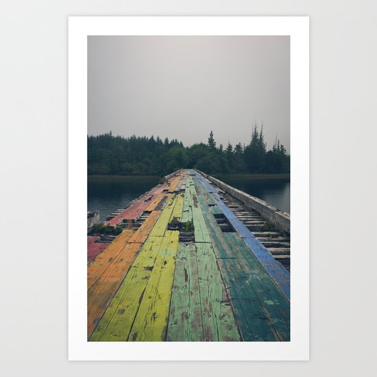 Rainbow Road Art Print