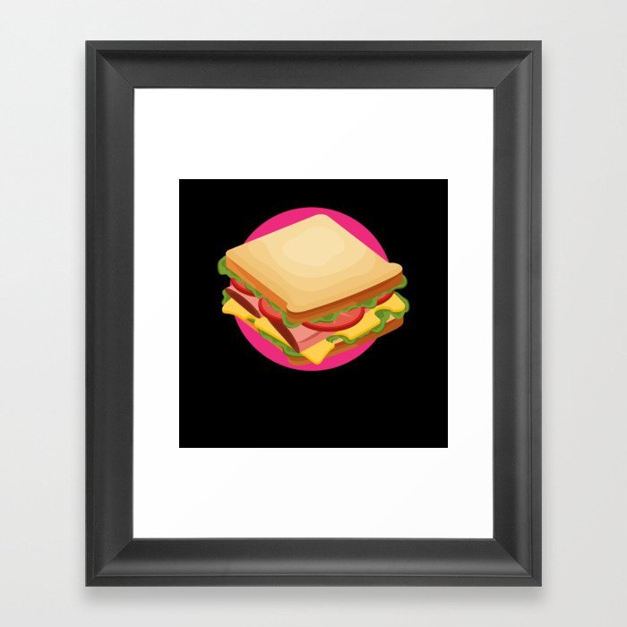 Sandwich Fast Food Framed Art Print