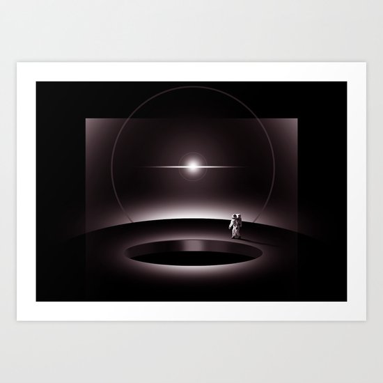 Black Hole Art Print