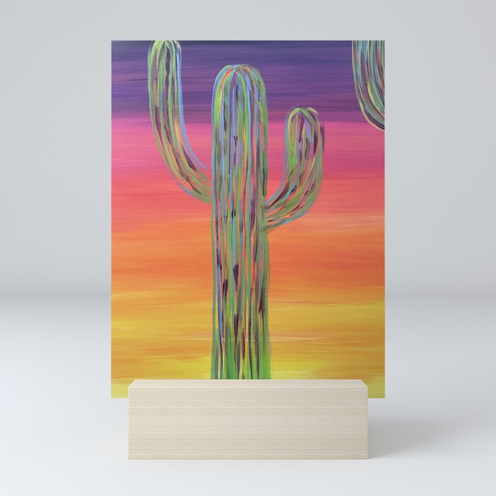 Cactus of Color Mini Art Print