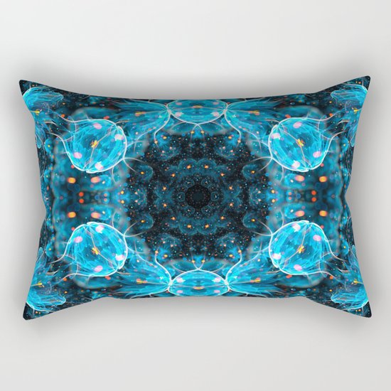 Deep Sea Mandala Rectangular Pillow